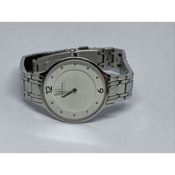 Skagen SKW2254 Womens Silver Stainless Steel Analog Dial Quartz Wrist Watch JK44 main image 4